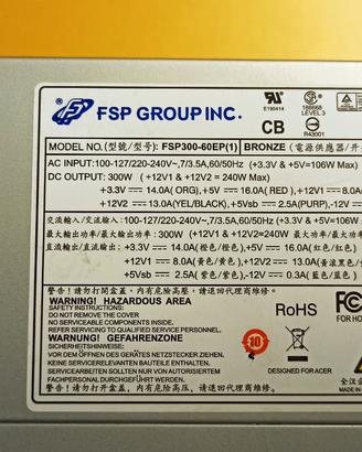 Alimentatore PC FSP GROUP INC FSP300-60 EP