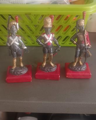 statuine napoleoniche in argento 
