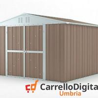 Box struttura lamiera Acciaio 327x307 tortora