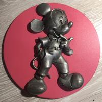 Topolino Disney MickyMouse Vintage In Peltro