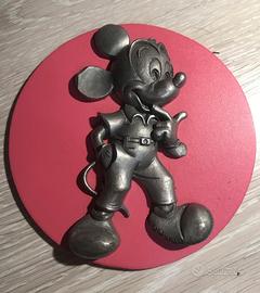 Topolino Disney MickyMouse Vintage In Peltro