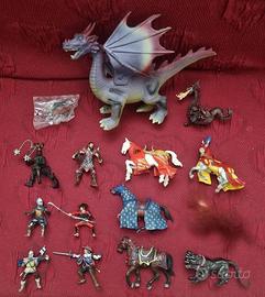 Papo Schleich Fantasy Pvc Figurine Lot Medieval Ki