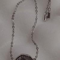 Braccialetto Cigno - Swarovski - Placcato Rodio
