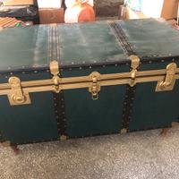 Baule vintage verde
