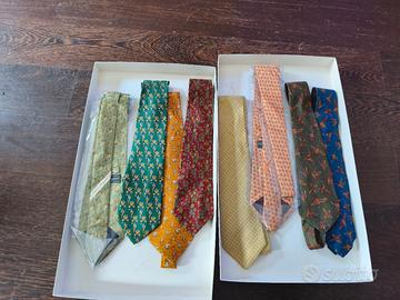 LOTTO CRAVATTE IN SETA SALVATORE FERRAGAMO 