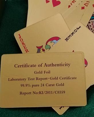 2 mazzi Carte da gioco Gold