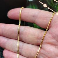 Catenina lunga sottile placcato oro 