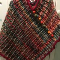 Poncho multicolore