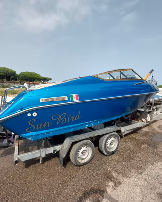 Motoscafo semicabinato entrofuoribordo OMC Cobra