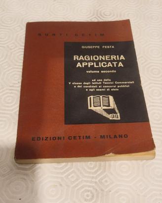 Libro Vintage "Ragioneria Applicata" Vol. II