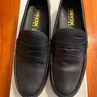 Mocassini uomo pelle nero geox