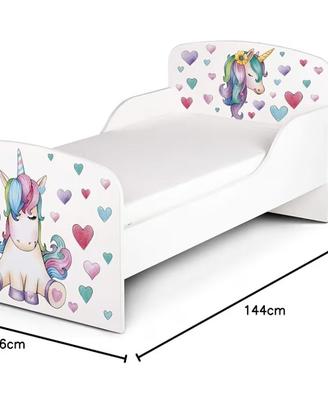 Lettino per bambine 140x70