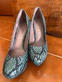 scarpe decolletè pitone vero