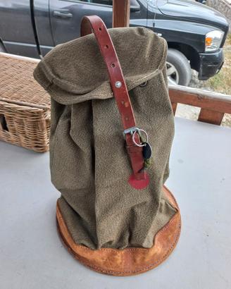 Borsa in stoffa e cuoio
