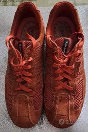 SCARPE GEOX RESPIRA IN PELLE COLOR ARANCIO TG.43