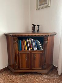 Mobile Angolare Basso Angoliera in Legno di NOCE