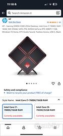 pc gaming hp omen x 900
