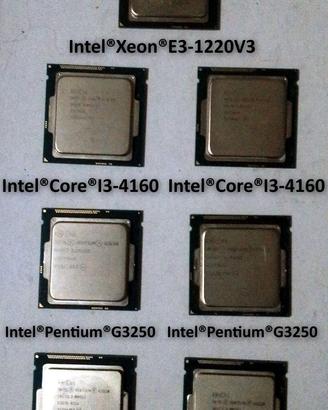 Lotto 7 CPU  1xXeon+2Xi3-4160+2XG3250+2XG3220+RAM