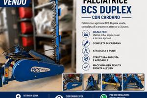 falciatrice agricola BCS Duplex usata