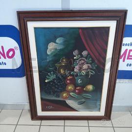 QUADRO E. VITALE NATURA MORTA BROCCA E FIORI