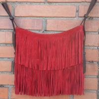 Borsa  camoscio con frange