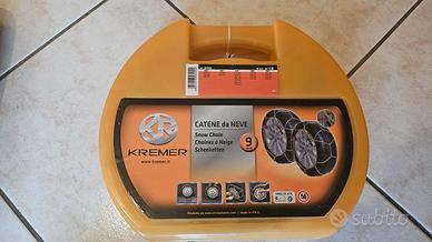 Catene da neve Kremer 9mm gr 12, nuove mai usate