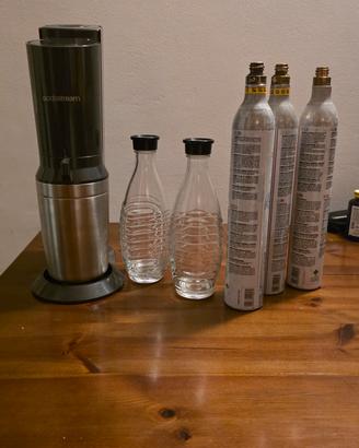 Gasatore Sodastream Crystal 2 bottiglie 3 bombole