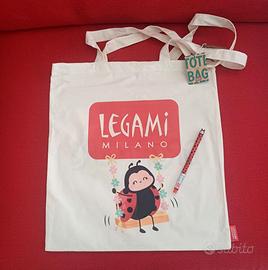 Tote bag e penna Coccinella Legami