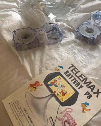2 cassette vintage TELEMAX Battery P8  anni ’70