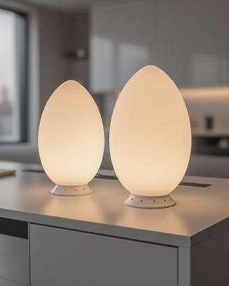 FONTANA ARTE coppia lampade da tavolo UOVO