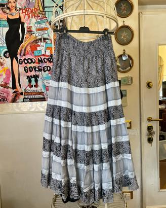 Gonna Lunga TERRY Vintage Boho Chic Made in Italy