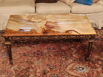 Tavolino bronzo e marmo