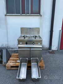 Friggitrice Elframo profssnale GPL  2 vasche 17lt.