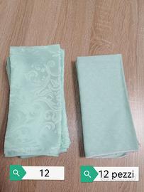 tovaglioli di stoffa e centrotavola 