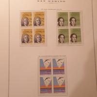 Francobolli SAN MARINO  annata 1985 in quartine