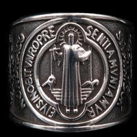 Anello di esorcismo - Croce di San Benedetto -Pote