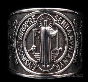 Anello di esorcismo - Croce di San Benedetto -Pote