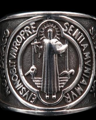Anello di esorcismo - Croce di San Benedetto -Pote