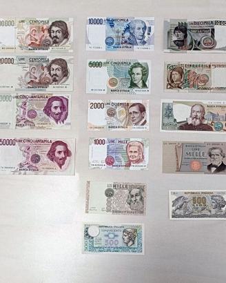 Lotto banconote Repubblica d’Italia (anni 60-90)