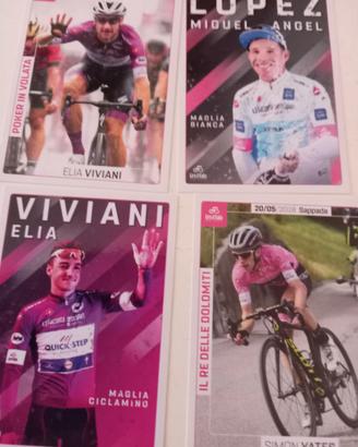 4 figurine Panini Giro d'Italia