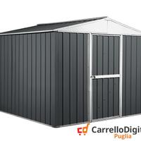 Box porta attrezzi lamiera 276x260 grigio scuro