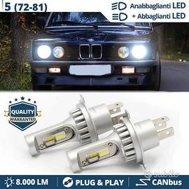 Kit LED H4 BMW SERIE 5 E12 E28 Luci CANbus 6500K