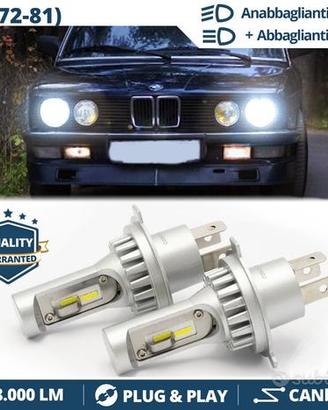 Kit LED H4 BMW SERIE 5 E12 E28 Luci CANbus 6500K