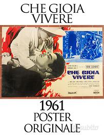 Che Gioia Vivere 1961 Poster Originale Alain Delon