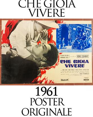 Che Gioia Vivere 1961 Poster Originale Alain Delon