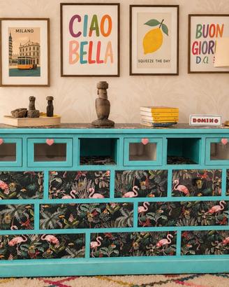 credenza / cassettiera pop tropical