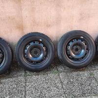 4 Cerchi 5 fori in acciaio,per VW, Audi, Skoda, Se