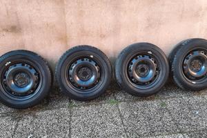 4 Cerchi 5 fori in acciaio,per VW, Audi, Skoda, Se