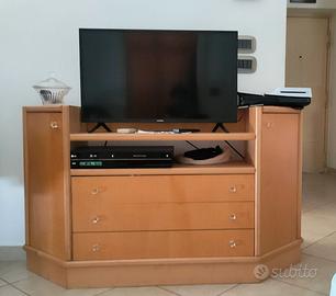 MOBILETTO  ARTIGIANALE TV LEGNO