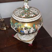 Capodimonte Pescatore su Barca - Porcellana d'Arte